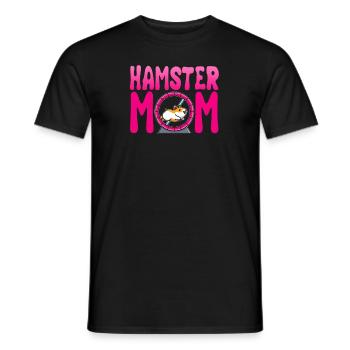 Hamster Mom Feldhamster Goldhamster Zwerghamster - Männer T-Shirt - Schwarz - Vorne - AI Model Male 178 light (178cm)