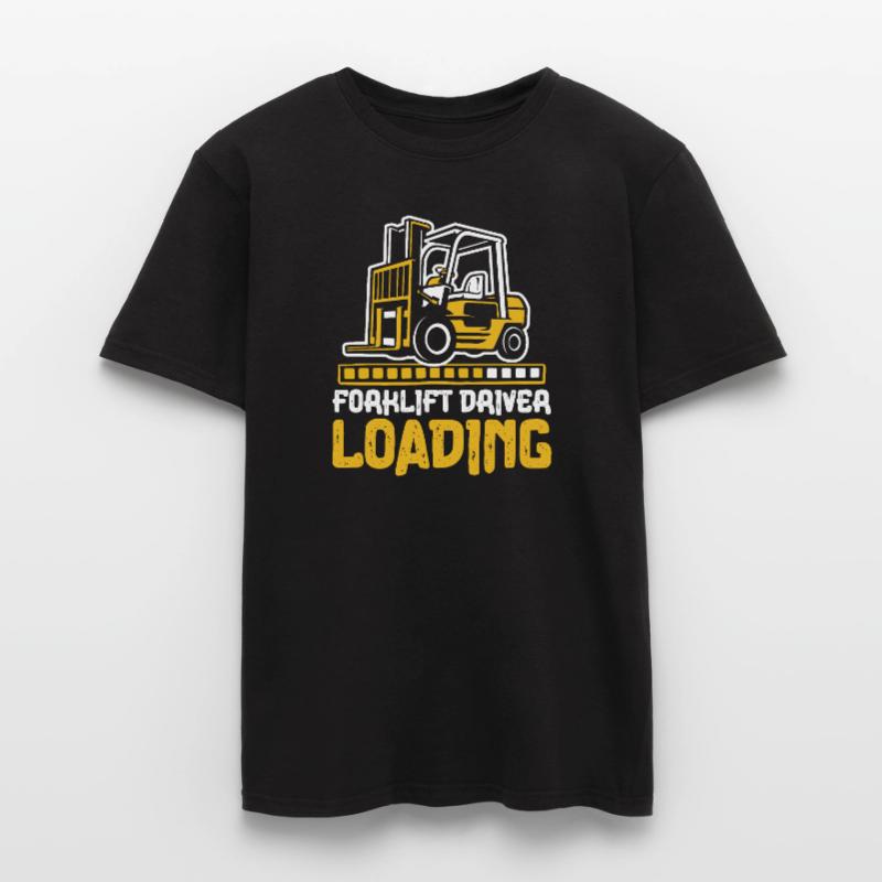 Forklift Driver Loading Gabelstaplerfahrer Männer T-Shirt