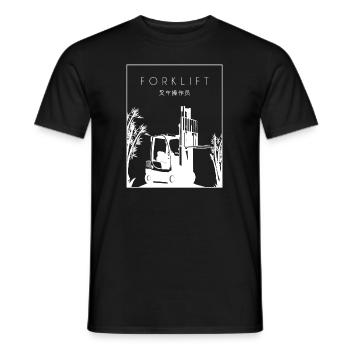 Forklift Chinese Hanzi Telehandler Forklift - Men's T-Shirt - black - Front - AI Model Male 178 light (178cm)
