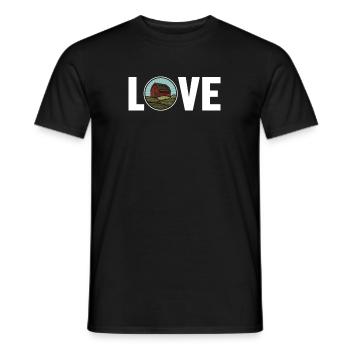 Love Landwirtschaft Biobauer Bauer Agrarökonom - Männer T-Shirt - Schwarz - Vorne - AI Model Male 178 light (178cm)
