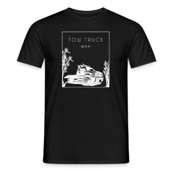 Tow Truck Chinese Hanzi Abschlepper Fahrer - Männer T-Shirt - Schwarz - Vorne - AI Model Male 178 light (178cm)