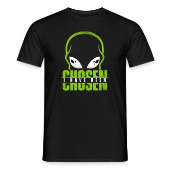 J’ai été choisi Ufo Conspiracy Extraterrestrial - T-shirt homme - noir - Devant - AI Model Male 178 light (178cm)