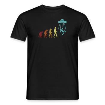 Alien Evolution Außerirdischer Ufo Conspiracy - T-shirt homme - noir - Devant - AI Model Male 178 light (178cm)