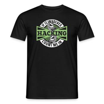 S’il s’agit de piratage, comptez-moi dans Sniffer - T-shirt homme - noir - Devant - AI Model Male 178 light (178cm)