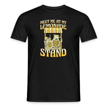 Retrouvez-moi à mon stand de limonade Limonade - T-shirt homme - noir - Devant - AI Model Male 178 light (178cm)