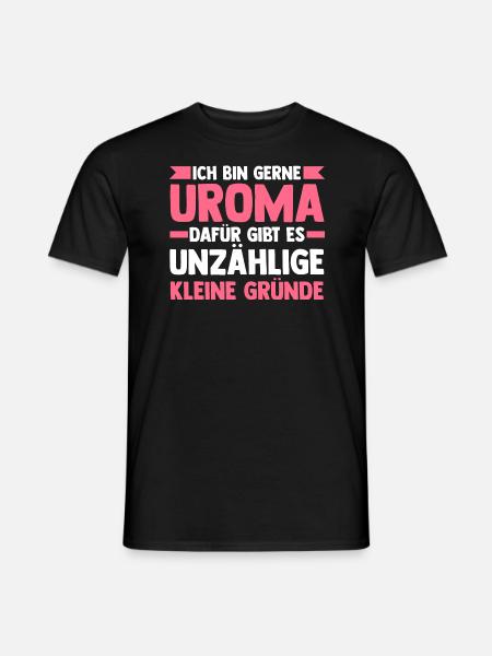 Urgroßmutter Uroma - Männer T-Shirt - Schwarz