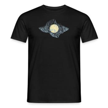 Shell Shelling Bag Bivalvia Hunter Seashell - T-shirt homme - noir - Devant - AI Model Male 178 light (178cm)