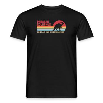 Parasaurolophus mehr als ein Dinosaurier - Men's T-Shirt - black - Front - AI Model Male 178 light (178cm)