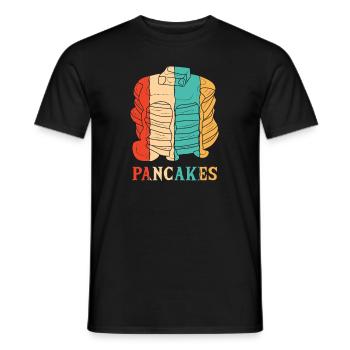 Recettes rétro Griddlecake Flapjack Lover Pancake - T-shirt homme - noir - Devant - AI Model Male 178 light (178cm)