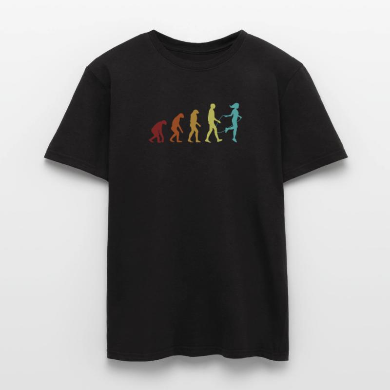 Springseil Evolution Geschwindigkeit Springen Springen Springen Sprung Männer T-Shirt