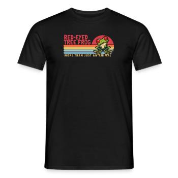 Red-Eyed Tree Frog more than an Animal Red Eyed - Men's T-Shirt - black - Front - AI Model Male 178 light (178cm)