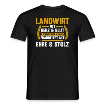 Landwirtschaft Bauer Landwirt - Männer T-Shirt - Schwarz - Vorne - AI Model Male 178 light (178cm)