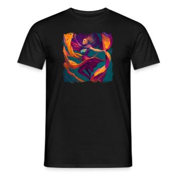 Gymnastik Aerial Yoga Luftakrobatin Tänzerin Aerial - Männer T-Shirt - Schwarz - Vorne - AI Model Male 178 light (178cm)