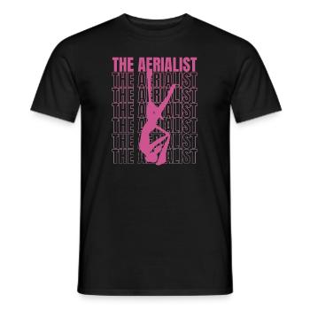 Der Luftakrobat Luftakrobat Gymnastik Aerial Yoga - Männer T-Shirt - Schwarz - Vorne - AI Model Male 178 light (178cm)