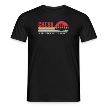 Les échecs plus qu’un grand maître de la reine des jeux de loisirs - T-shirt homme - noir - Devant - AI Model Male 178 light (178cm)