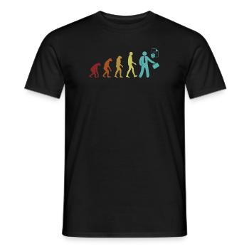 Agent d’assurance Évolution Soins de santé Vie - T-shirt homme - noir - Devant - AI Model Male 178 light (178cm)