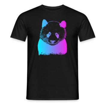 Panda Bear Friend Ailuropoda Melanoleuca Lover - Men's T-Shirt - black - Front - AI Model Male 178 light (178cm)