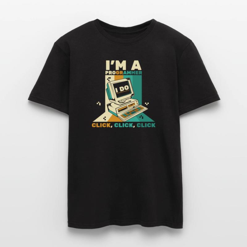 Je suis un programmeur Click Software Engineer Coder T-shirt homme