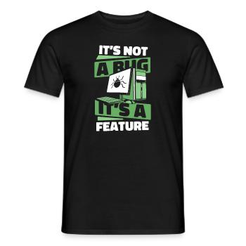 Ce n’est pas un bug, c’est un codeur développeur de fonctionnalités - T-shirt homme - noir - Devant - AI Model Male 178 light (178cm)