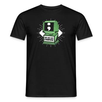Hide And Seek Champion Software Engineer Coder - Men's T-Shirt - black - Front - AI Model Male 178 light (178cm)