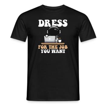 Habillez-vous pour le travail que vous voulez Cosmonaute Taikonaut - T-shirt homme - noir - Devant - AI Model Male 178 light (178cm)