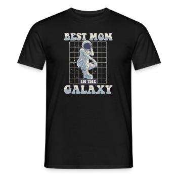 Meilleure maman dans le vaisseau spatial Galaxy Taikonaut - T-shirt homme - noir - Devant - AI Model Male 178 light (178cm)