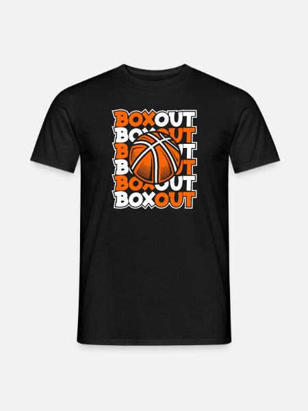 Boxout Basketball Player Basketball Hoop Basketball Fan - Men's T-Shirt - black