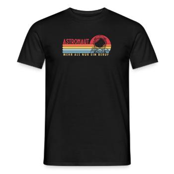 Astronaute plus qu’un cosmonaute taïkonaute de profession - T-shirt homme - noir - Devant - AI Model Male 178 light (178cm)