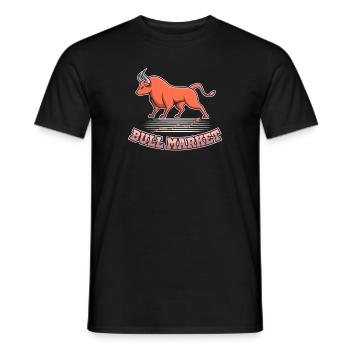 Marché haussier Boursier Trader boursier - T-shirt homme - noir - Devant - AI Model Male 178 light (178cm)
