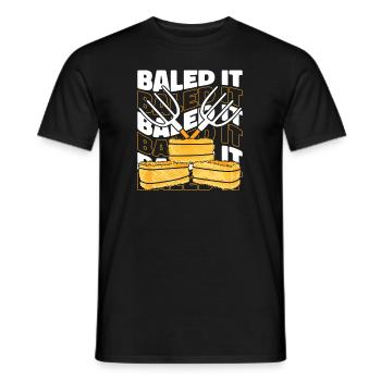 Baled It Agriculture Agriculteur biologique Agriculteur - T-shirt homme - noir - Devant - AI Model Male 178 light (178cm)