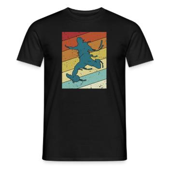 Retro Fußballprofi Fußballgott Fußballspieler - Männer T-Shirt - Schwarz - Vorne - AI Model Male 178 light (178cm)