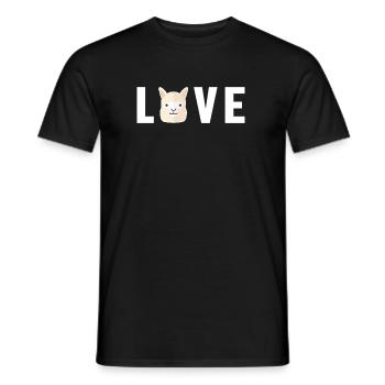 Amour Lama Alpaga Pako Alpaga Éleveur Alpaga - T-shirt homme - noir - Devant - AI Model Male 178 light (178cm)