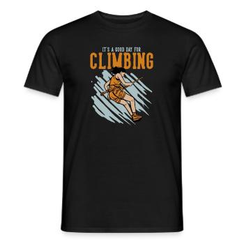 Bonne journée pour l’escalade Sportklettern Speedklettern - T-shirt homme - noir - Devant - AI Model Male 178 light (178cm)