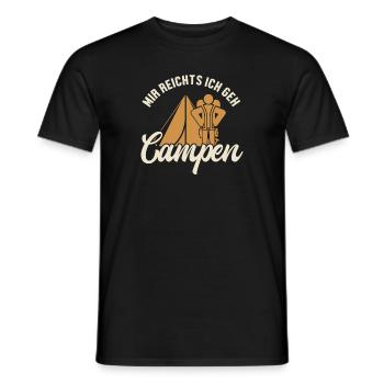 Mir reichts ich geh Campen Glamping Campingplatz - Männer T-Shirt - Schwarz - Vorne - AI Model Male 178 light (178cm)