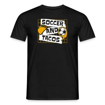 Soccer And Tacos Futbol Fußball Goal Keeper - Männer T-Shirt - Schwarz - Vorne - AI Model Male 178 light (178cm)