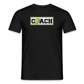 Coach Lover Player Professional Trainer Tennis - Men's T-Shirt - black - Front - AI Model Male 178 light (178cm)