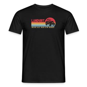 Farmer more than a profession organic farmer farmer - Men's T-Shirt - black - Front - AI Model Male 178 light (178cm)
