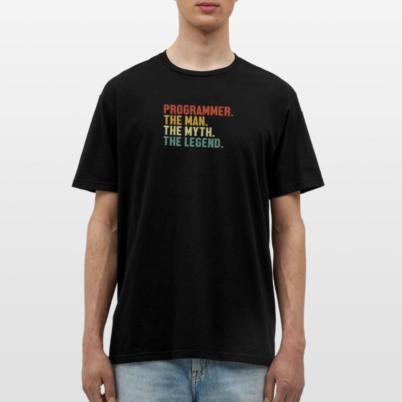 Programmer Man Myth Legend Developer Coder Männer T-Shirt
