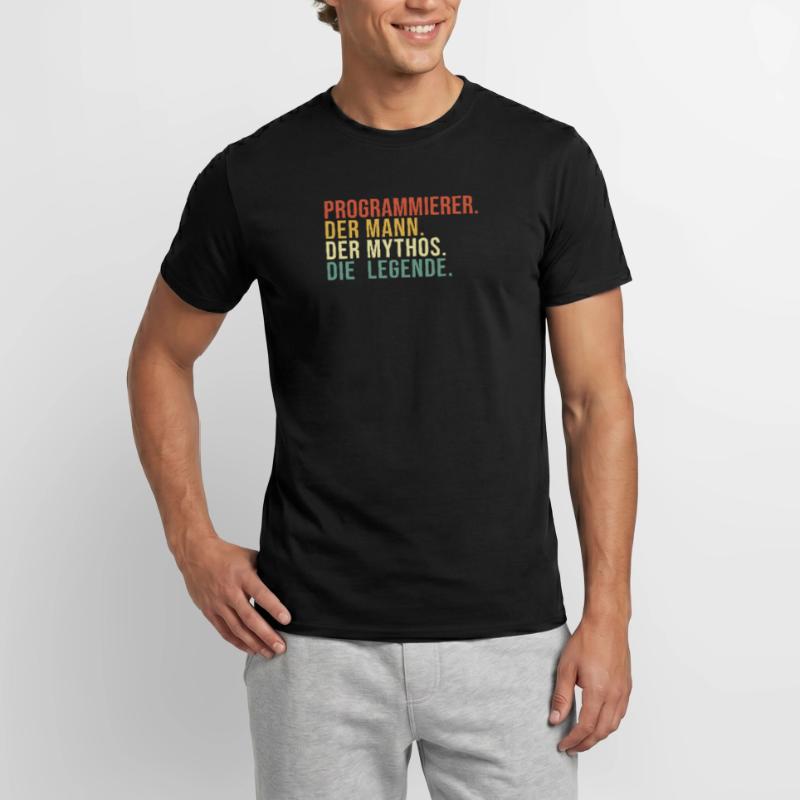 Programmierer Mann Mythos Legende Developer Männer T-Shirt