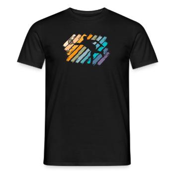 Retro Paddleball Paddle Tennis Padel Tennis Padel - Men's T-Shirt - black - Front - AI Model Male 178 light (178cm)