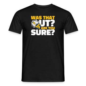 Est-ce que c’était un joueur de volley-ball un monstre de volley-ball - T-shirt homme - noir - Devant - AI Model Male 178 light (178cm)