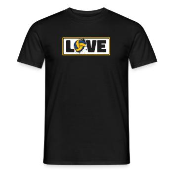 Volleyball Love Volleyballerin Volleyballspieler - Männer T-Shirt - Schwarz - Vorne - AI Model Male 178 light (178cm)
