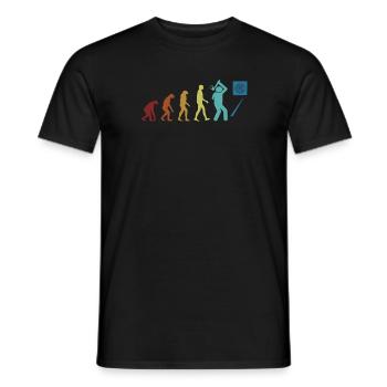 Axe Throwing Evolution Axe Throwing Game Axe - T-shirt homme - noir - Devant - AI Model Male 178 light (178cm)