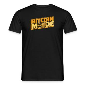Bitcoin Mode On Blockchain Crypto Kryptowährung - Männer T-Shirt - Schwarz - Vorne - AI Model Male 178 light (178cm)