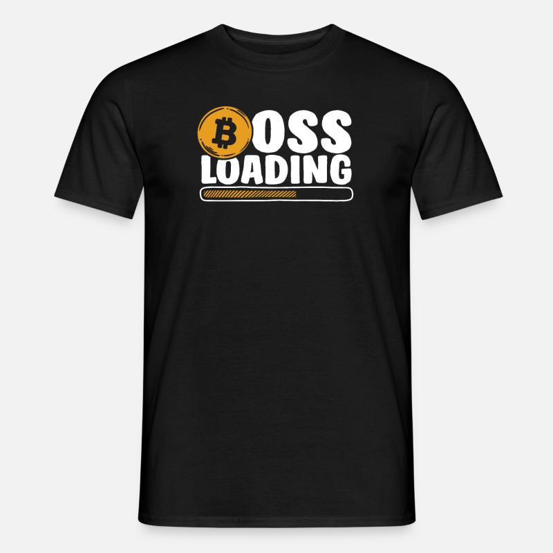 Loading Crypto Kryptowährung Blockchain - Männer T-Shirt - Schwarz