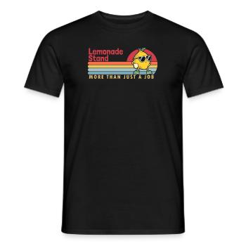 Lemonade Stand more than a Job Cardboard Lemonade - Men's T-Shirt - black - Front - AI Model Male 178 light (178cm)