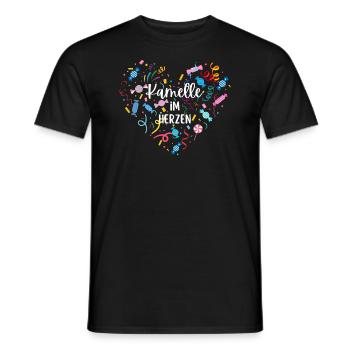 Karneval Shirt Kamelle, Fasching T-Shirt, Kostüm - Männer T-Shirt - Schwarz - Vorne - AI Model Male 178 light (178cm)