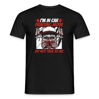 In Car Painting Mode Don't Talk To Me Vehicle Car - Men's T-Shirt - black - Front - AI Model Male 178 light (178cm)