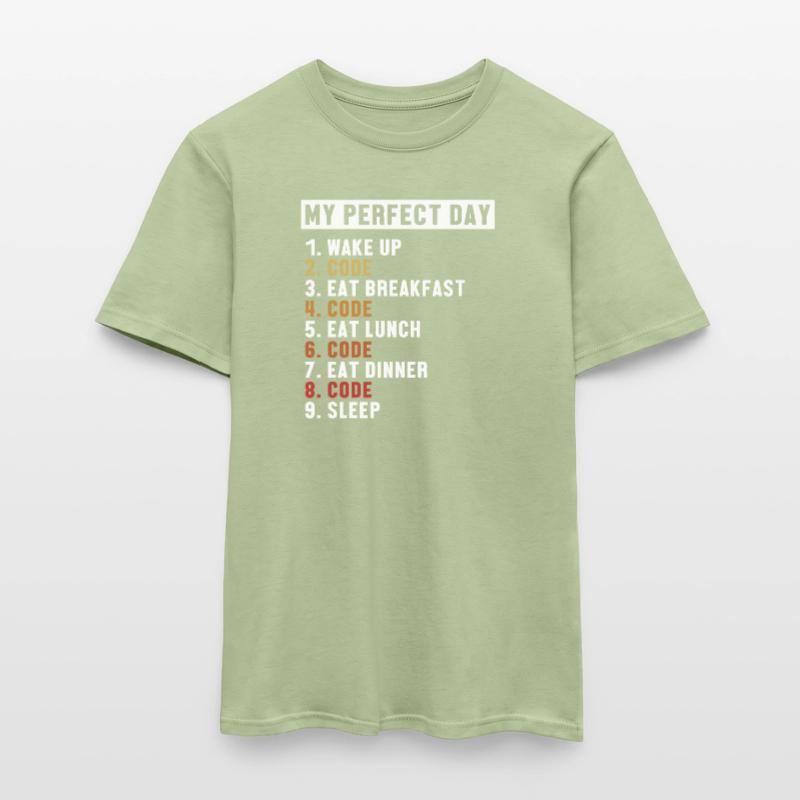 Coding Perfect Day Developer Softwareingenieur Männer T-Shirt