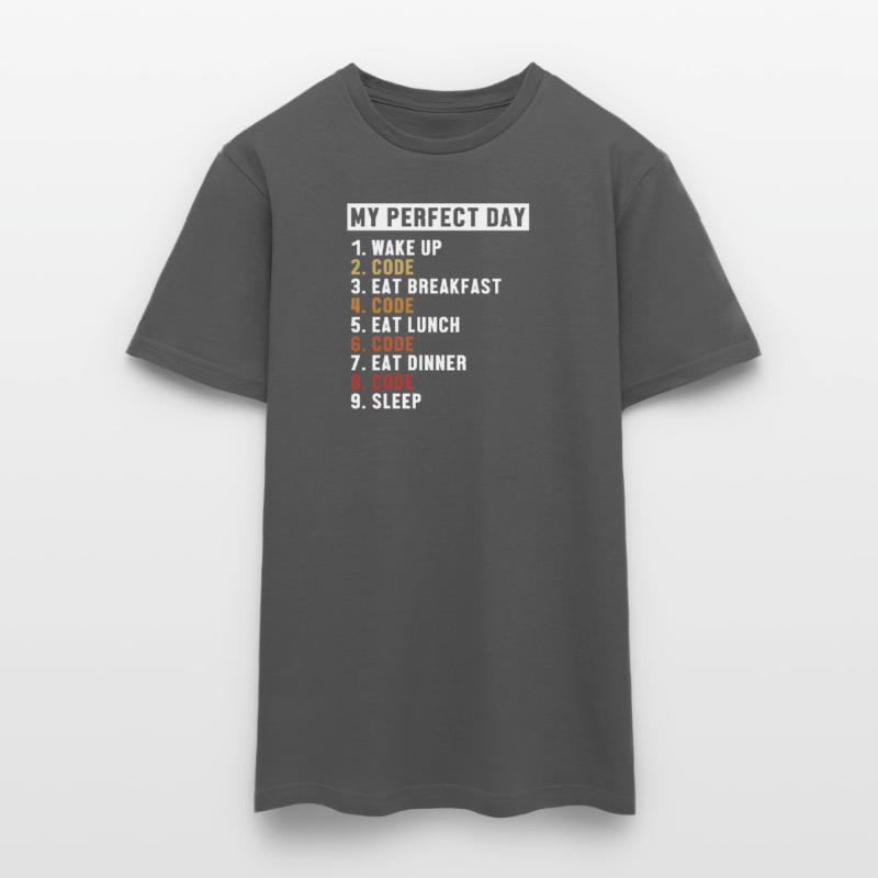 Coding Perfect Day Developer Software Engineer Men's T-Shirt